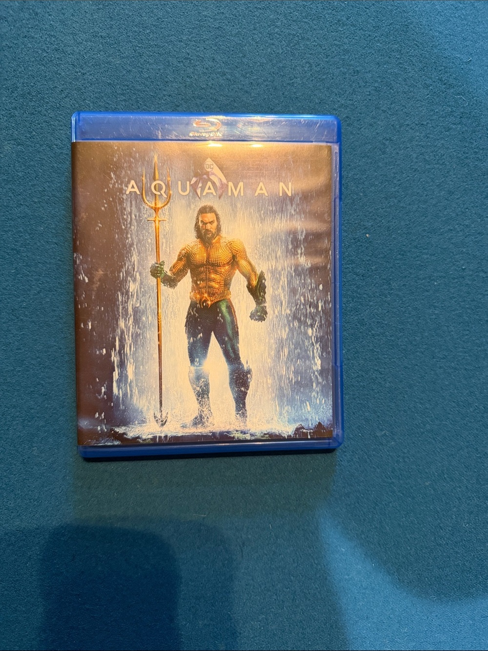 Aquaman Blu-ray Movie - Gold & Teal Cover